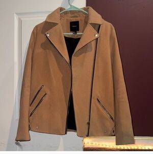 Forever 21 Tan Biker Jacket